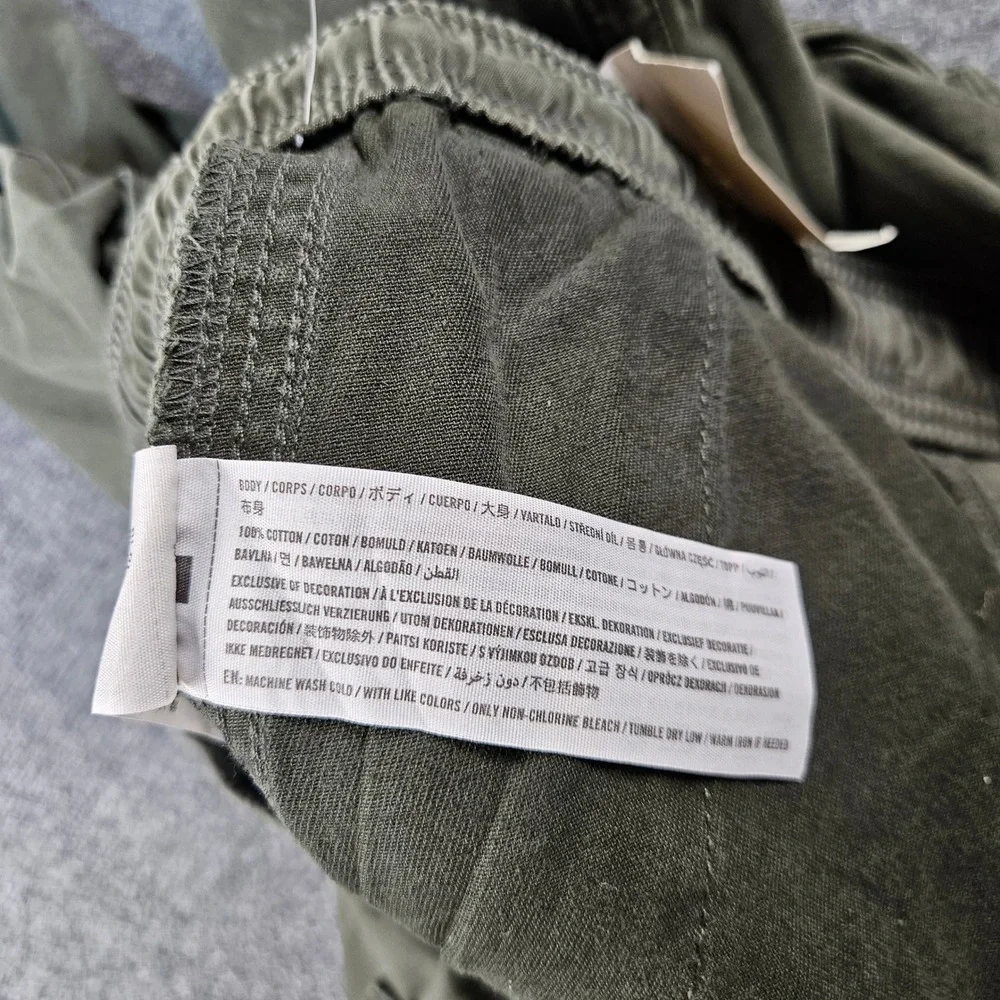 Abercrombie & Fitch Ultra Baggy Cargo Pants Mens Medium Olive Green 130P0496